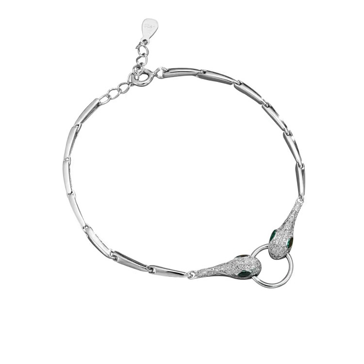 A snake bracelet with two ends