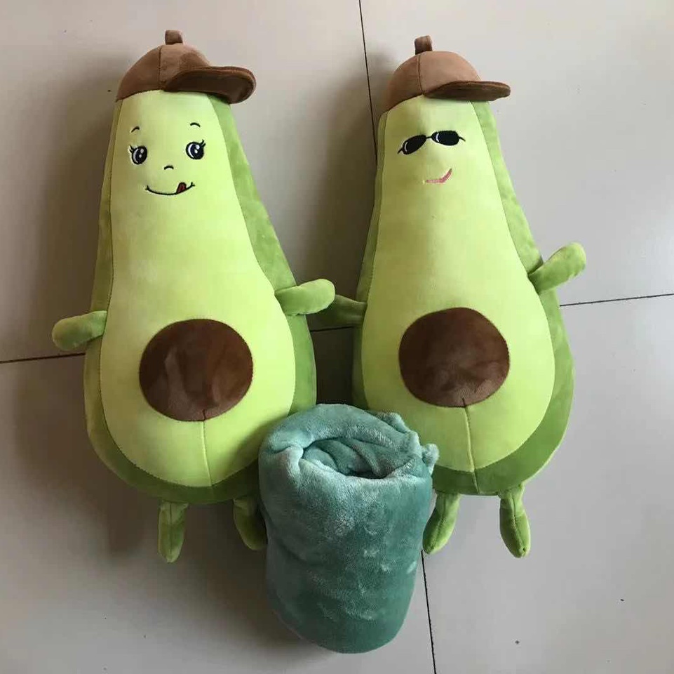 毛绒牛油果空调被