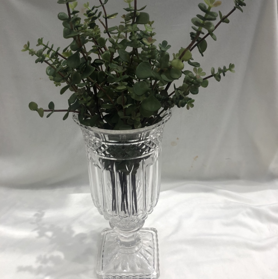 欧式仿水晶玻璃花瓶花插家居装饰品客厅玄关摆件