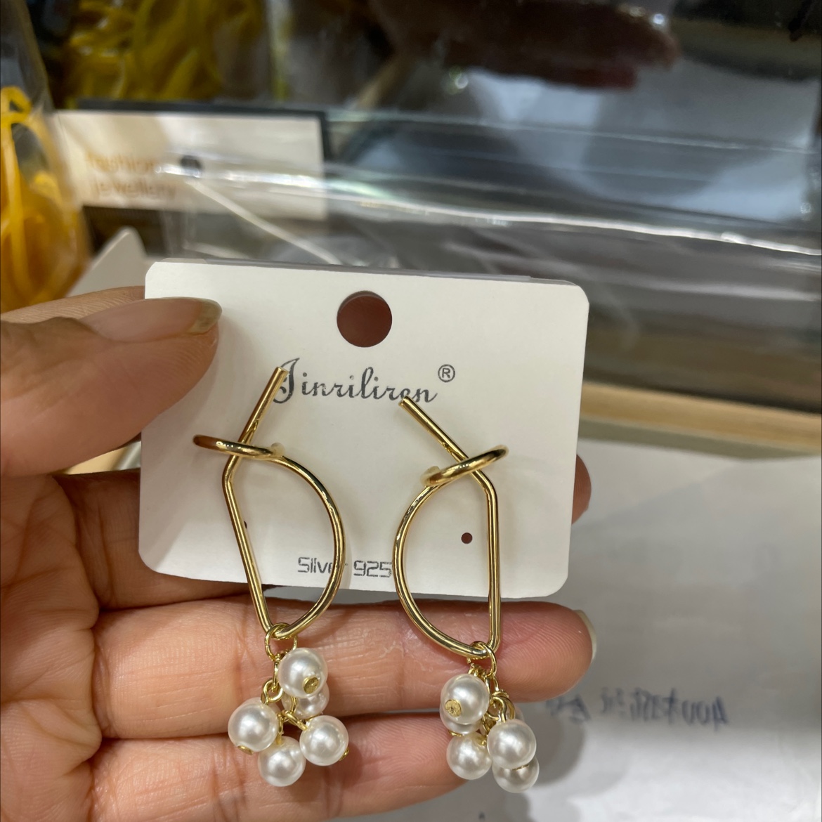 Today Beauty Korean version earrings pearl handmade series products