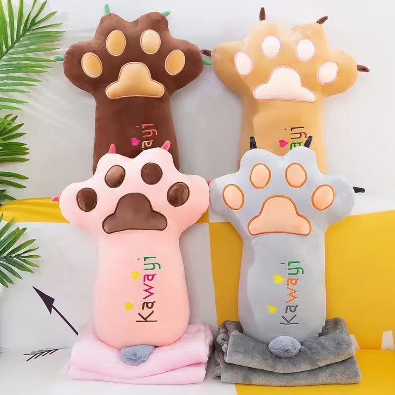 毛绒熊掌空调被