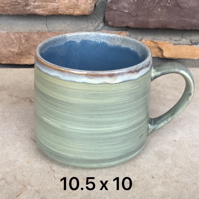 Green corrugated cup