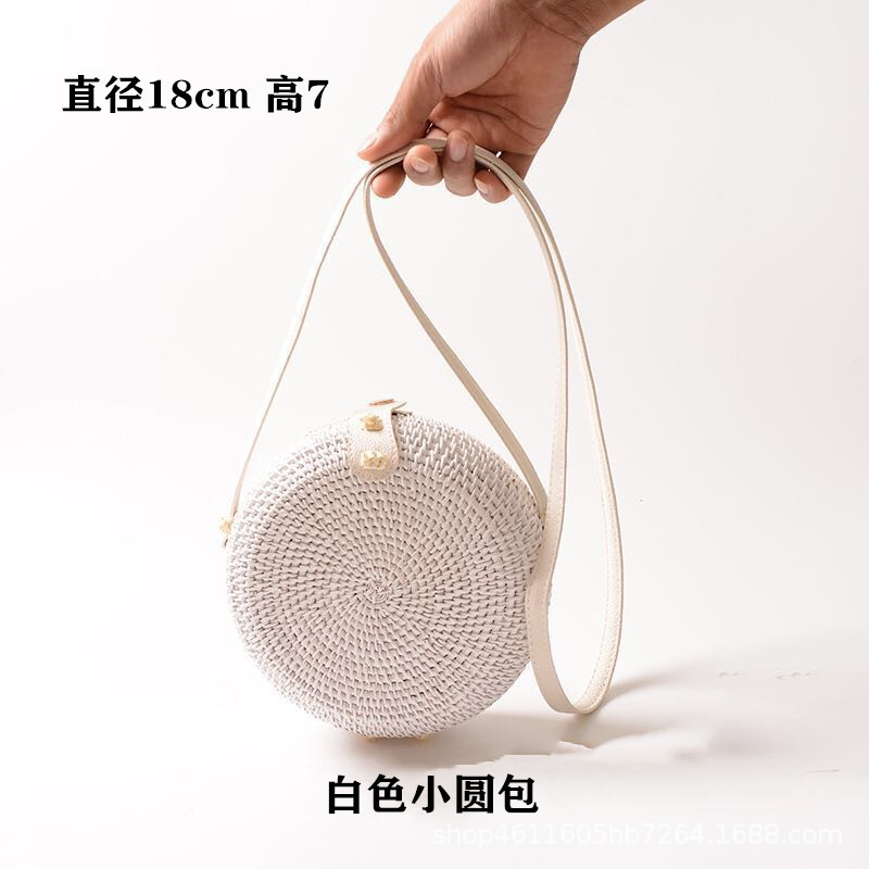 越南藤编 手工草编包 方形藤编包拓迎编织包单肩斜挎女小风香女包详情图2