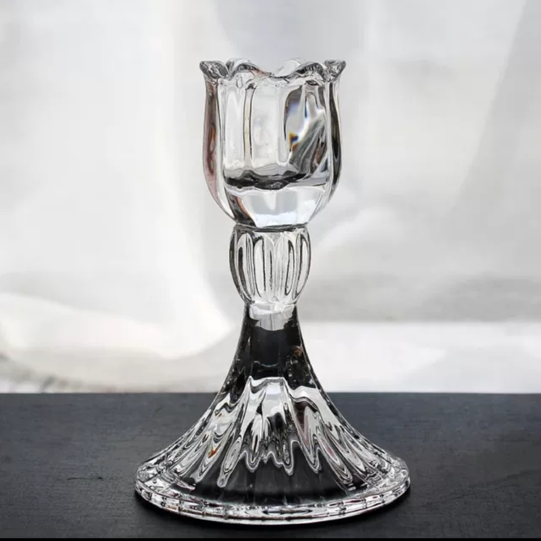 Glass candle holder 16