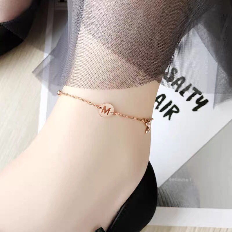 脚链女夏新款小众设计森系腿链网红女士脚饰品7
