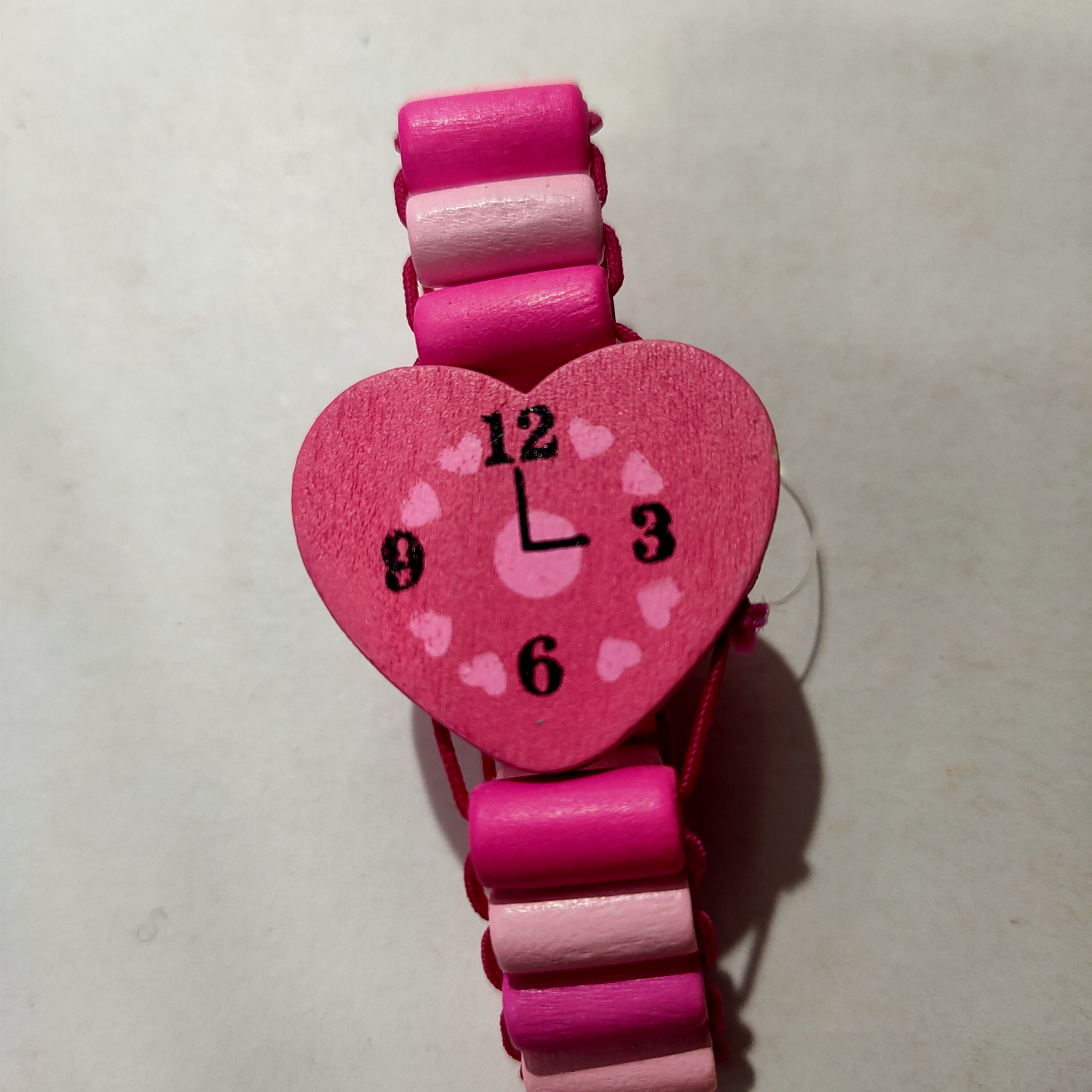 Wooden diy children's small watch 083