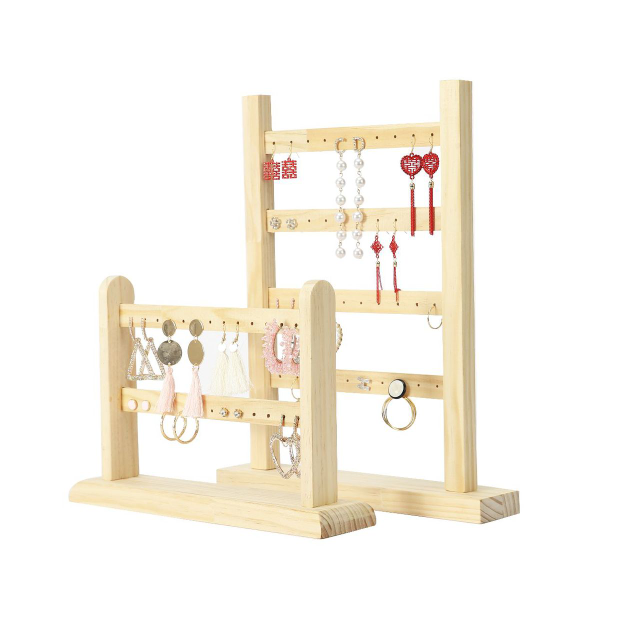 Zhihua Packaging Solid wood Ear Stud Earring Display Stand, earring display stand, ear Stud display stand, Jewelry display prop, jewelry storage stand