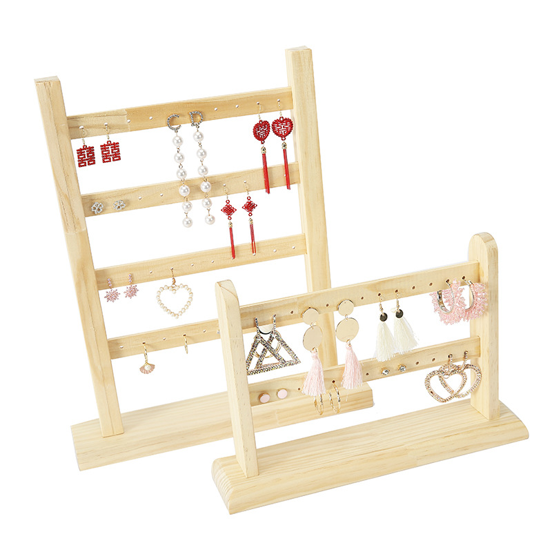 Zhihua Packaging Solid wood Ear Stud Earring Display Stand, earring display stand, ear Stud display stand, Jewelry display prop, jewelry storage stand details Picture