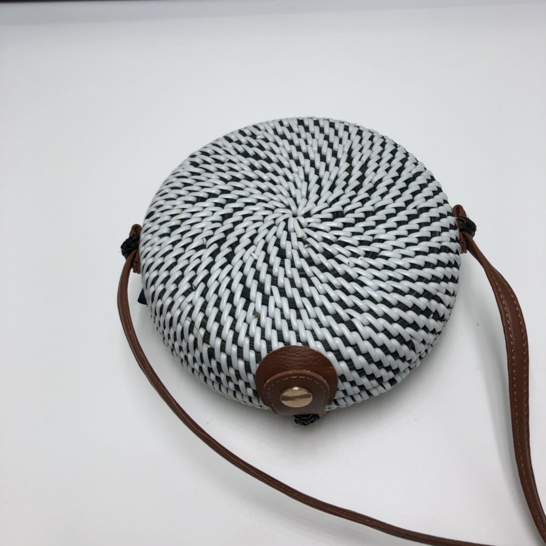 越南藤编 手工草编包 方形藤编包拓迎编织包单肩斜挎女小风香女包详情图1