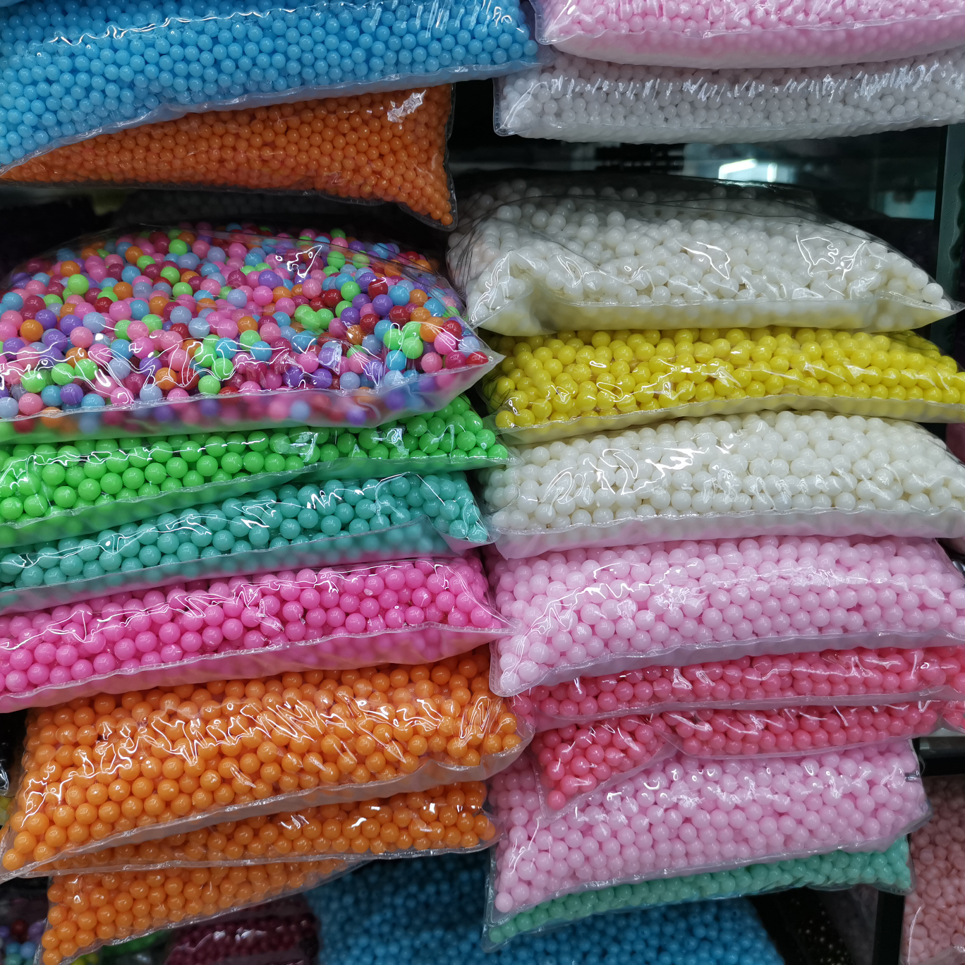 【现货】糖果实色无孔珠 5mm 500克/包 现货颜色多