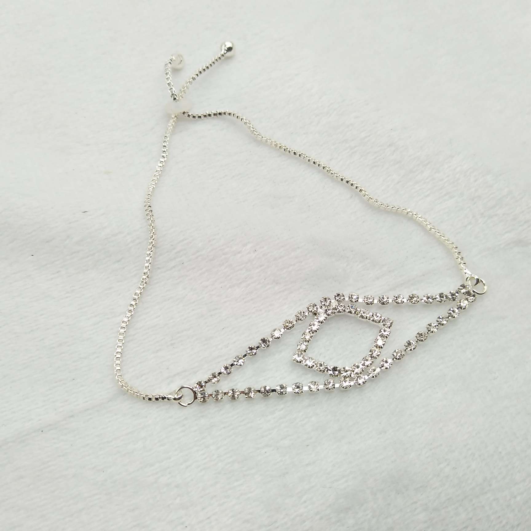 2021 New full diamond Korean version adjustable bracelet Specification image