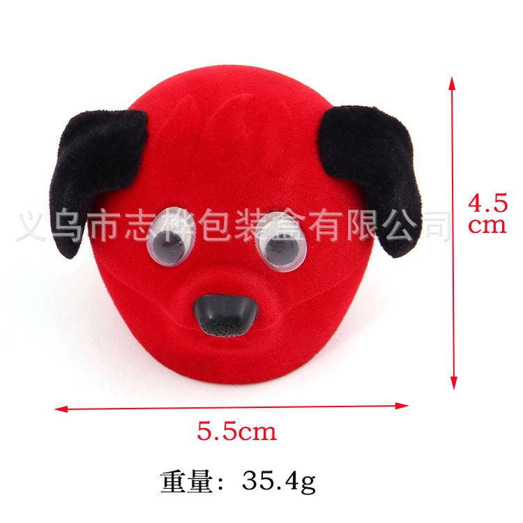 Zhihua Factory Direct sales cute shaped pig mother, kitten smiling face, seahorse and hippopotamus ring box. The inner core can be customized Specification image