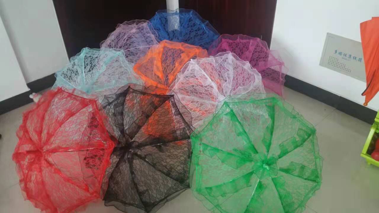 蕾丝伞1白底实物图