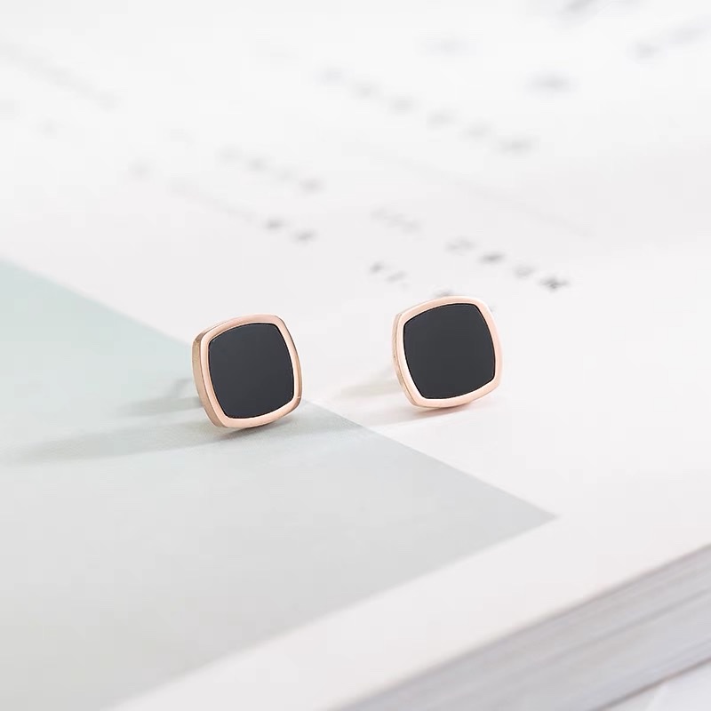 Personalized earrings, creative and elegant titanium steel earrings and stud earrings for women 5 detail image 2