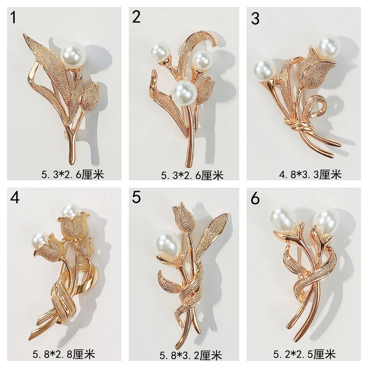 怡慕饰品厂家直销怡慕新款复古合金花卉珍珠胸花跨境服饰配饰服装装饰胸针厂家现货