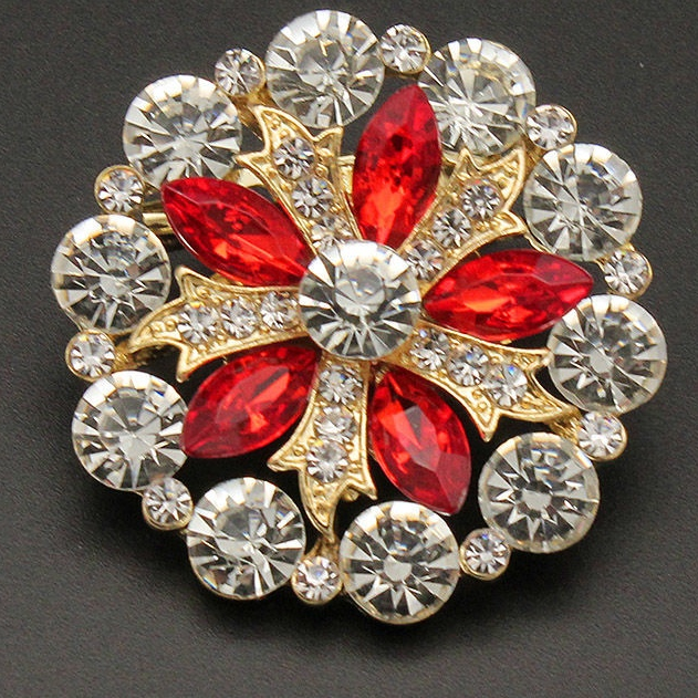 Brooch Women's atmospheric corsage pin Clothing fixed collar pin Silk scarf buckle shawl buckle