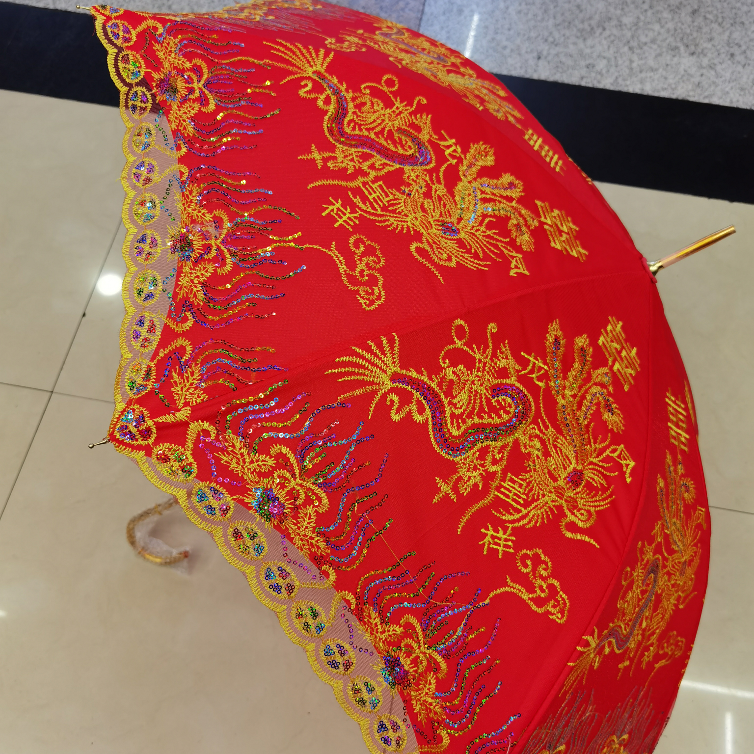 金杆双喜龙凤