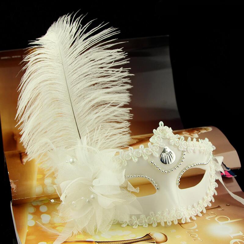 Adult mask female half-face princess Halloween costume Party antique cute sexy stage costume prop 77