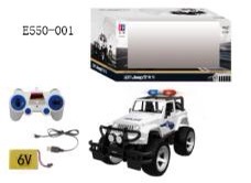 E550-001 Remote-controlled Jeep police vehicle detail image 1