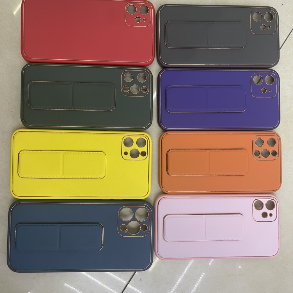Liquid electroplated belt bracket mobile phone cover