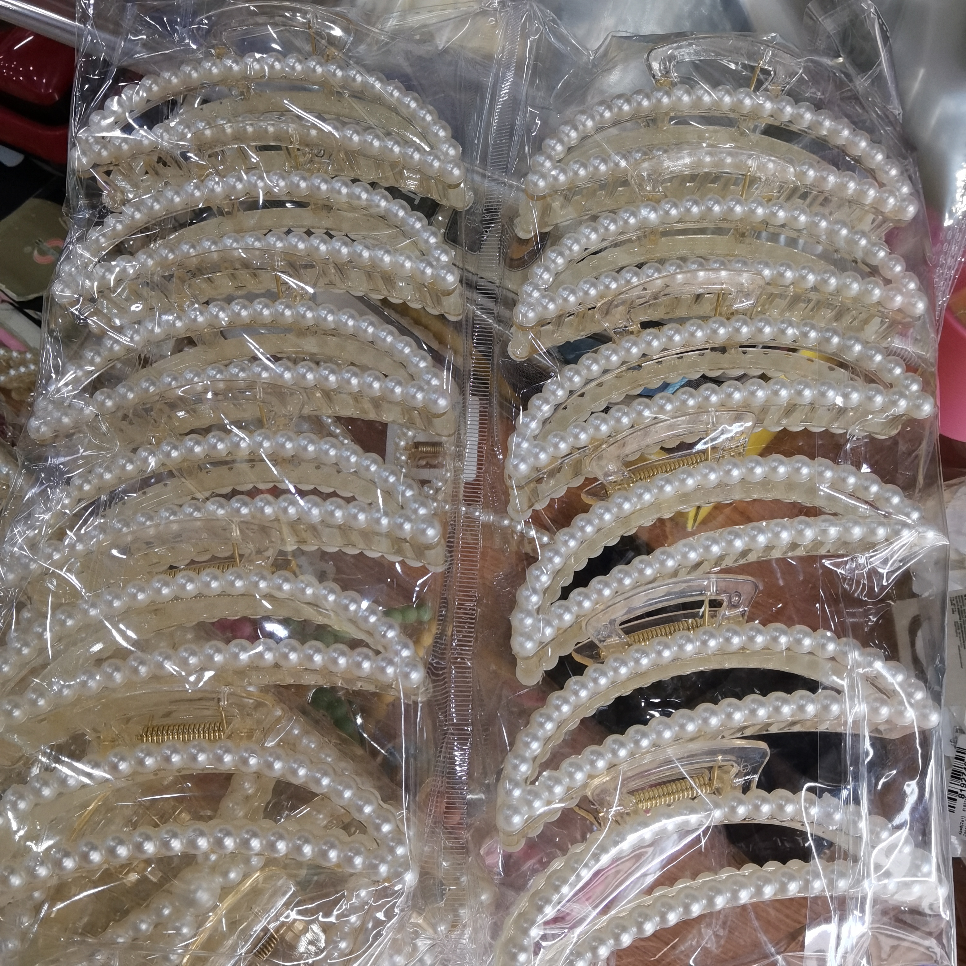 10 cm connected white pearls