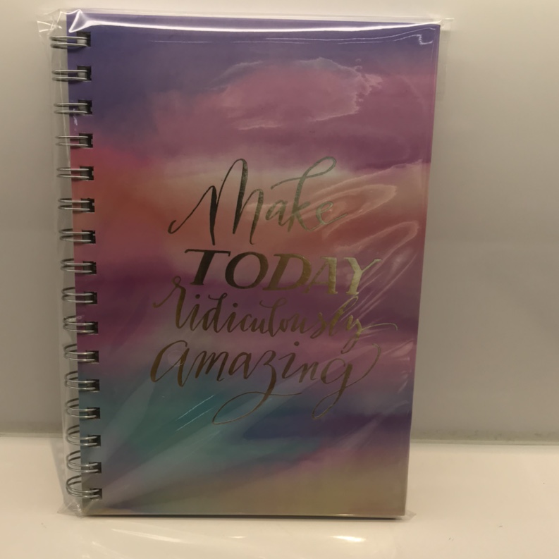 Watercolor cloud letter notebook full figure