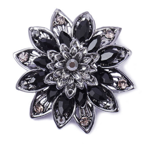 New stylish black Dahlia men's and women's coat brooch with classic Spider-Man's Heroes of Crusade