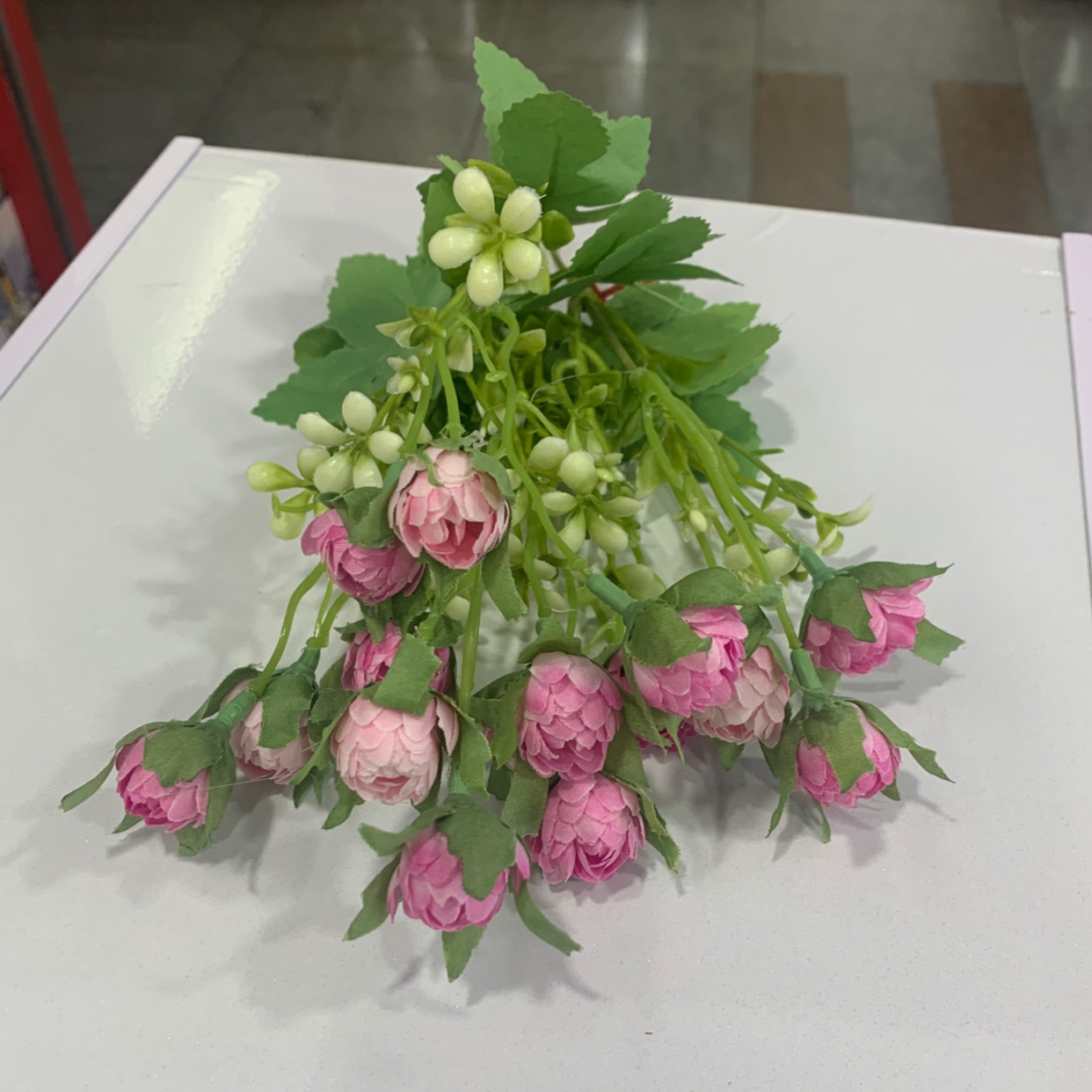 小米菊粉塑料花 崇浩工艺 厂家直销063款