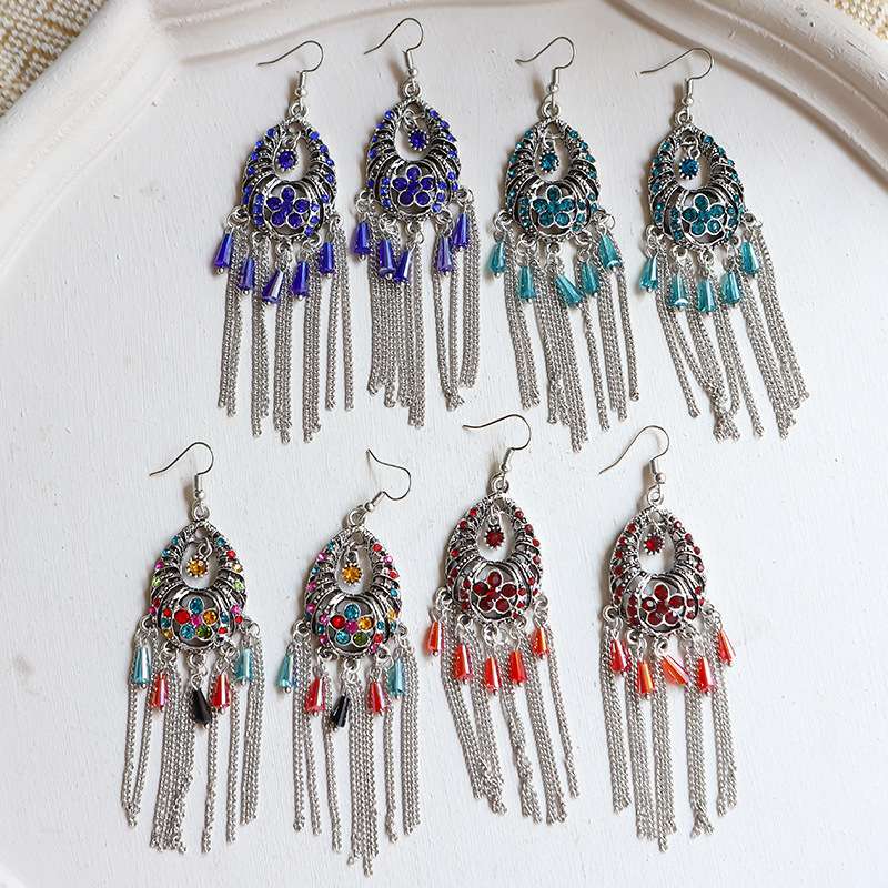 Fashionable and trendy simple earrings, popular ethnic style earrings, 65 elegant and trendy Specification image