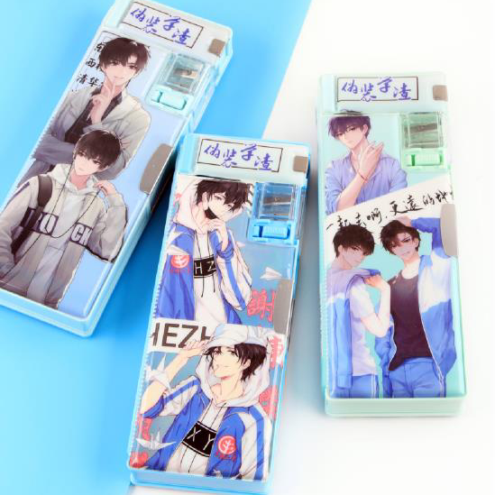 欣品美8100-17 多功能文具盒 伪装学渣（3个/套）