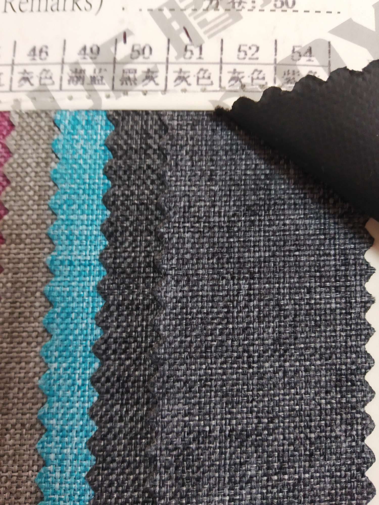 TY-- 031 600D matte cloth 'A version puv glossy texture 51# gray Specification image