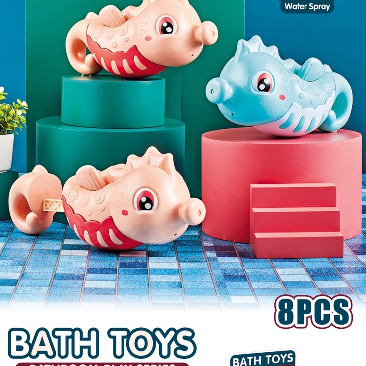 Children's water play toy: Seahorse water cannon