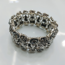 Satellite glass skull alloy bracelet female fashion simple personality retro hand jewelry female