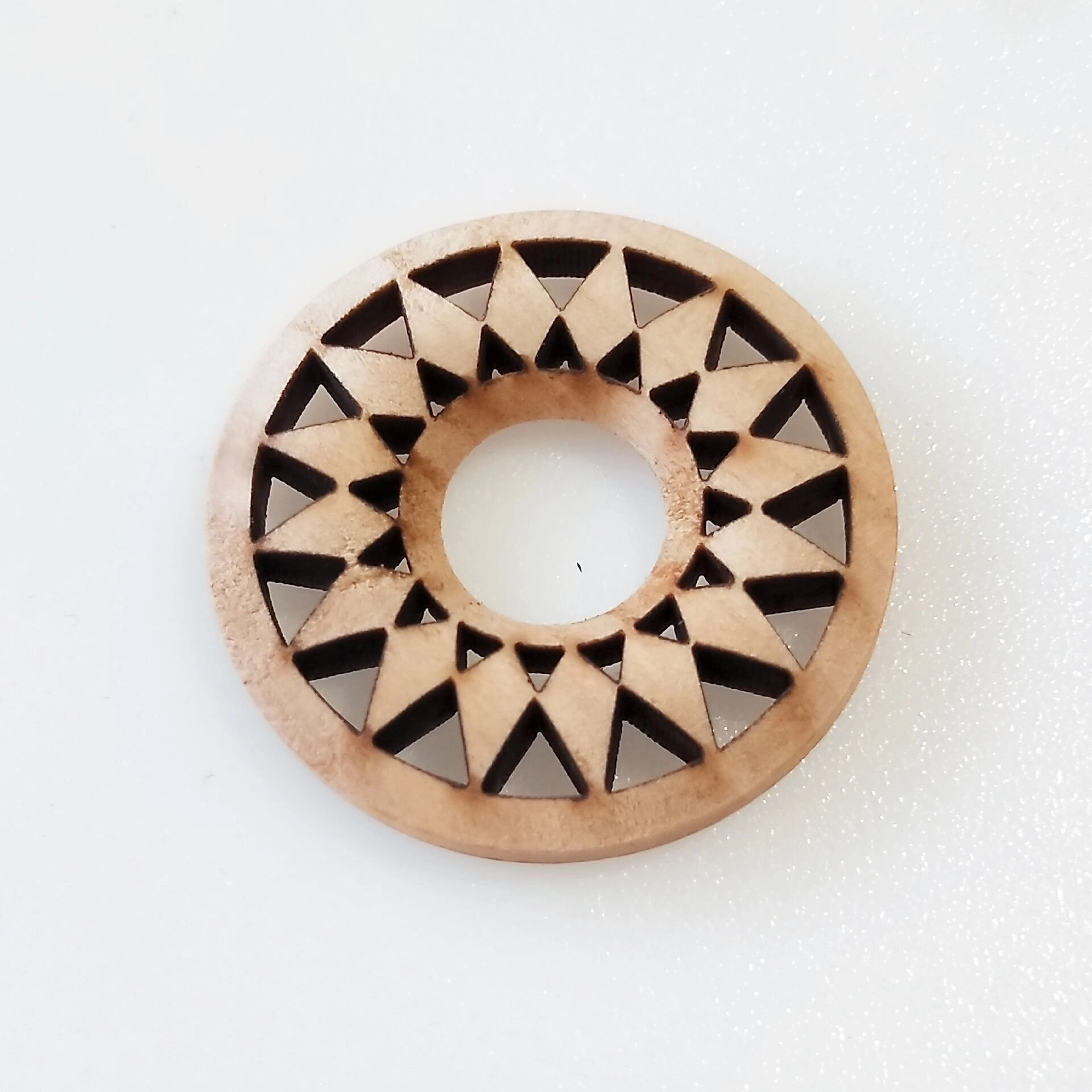 DIY jewelry accessories, Korean solid wood single-hole sunflower hollow wood chip earrings, earrings and other accessories materials wholesale detail image 8