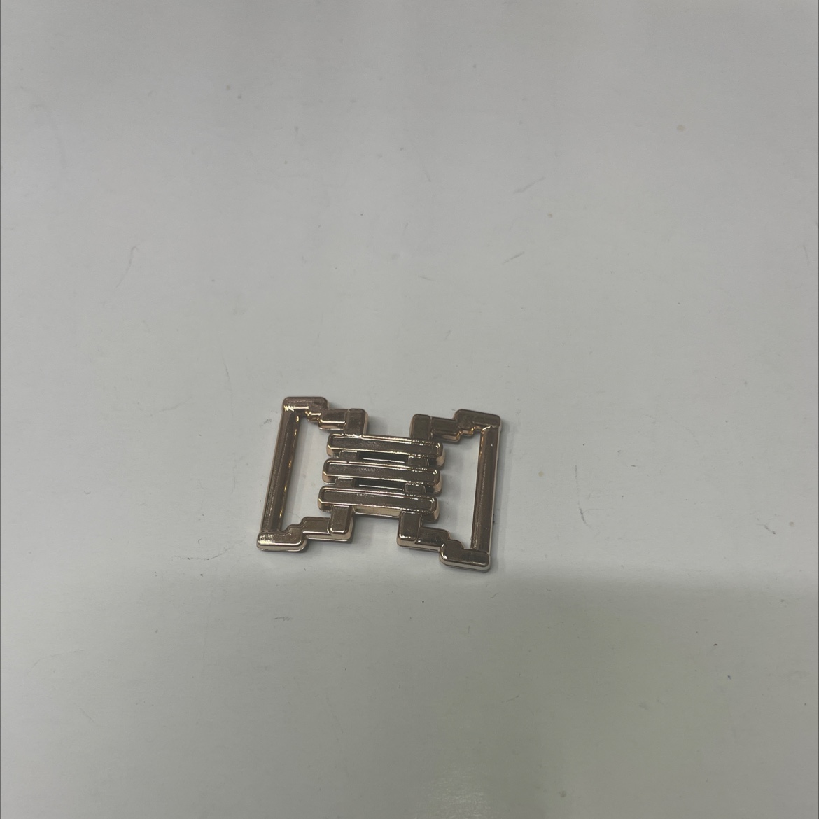 Gold-plated shoe buckle