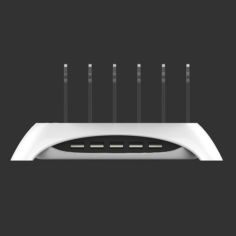New 5-port USB smart fast charging mobile phone charger stand, desktop mobile phone and tablet charging base stand UD05 Specification image