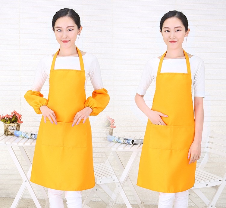 Custom-made logo-printed clothing, home Korean-style fashionable and cute adult advertising printed kitchen aprons detail image 2