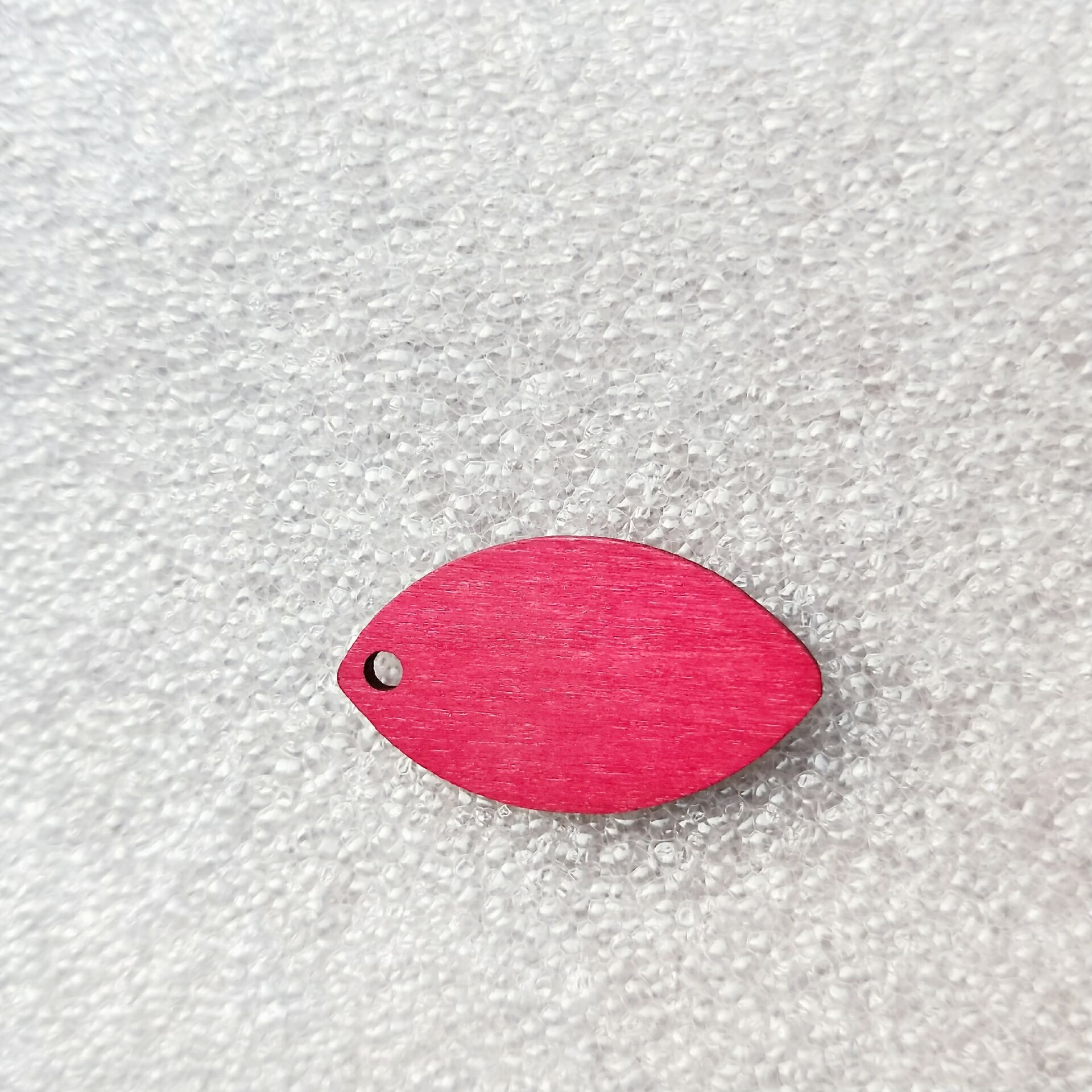 Self-made DIY wooden minimalist earring accessories, Korean retro jewelry, single-hole leaf-shaped earring material made of raw wood detail image 6