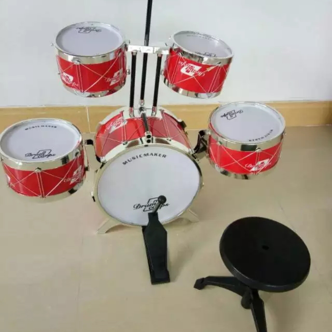 895爵士鼓，颜色混装，儿童望料玩具鼓。