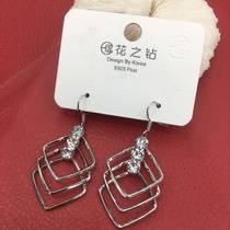 Square polygon earrings