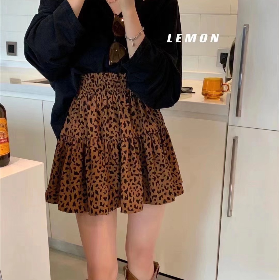 Leopard print skirt