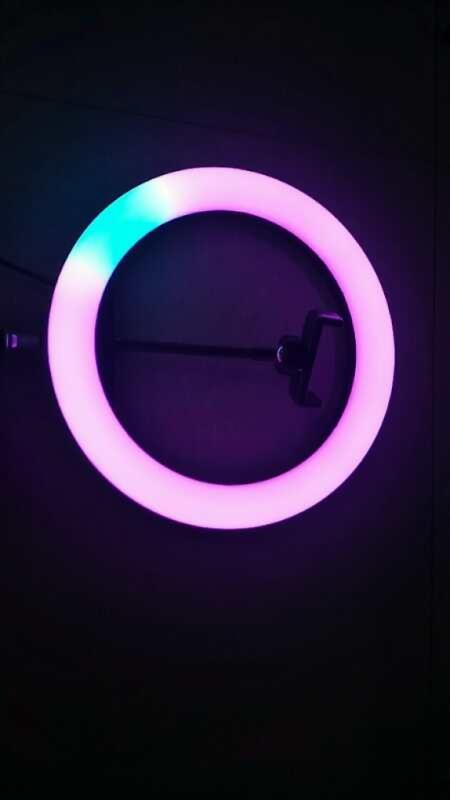 Live streaming light, fill light, LED light, USB light, seven-color circular beauty light, mobile phone live streaming photography light, 10-inch RGB fill light, 17899 pic 5