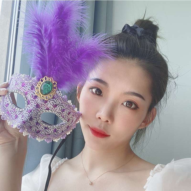 成人面具女半脸公主万圣节化妆舞会古风可爱性感舞台cos表演道具71详情图4