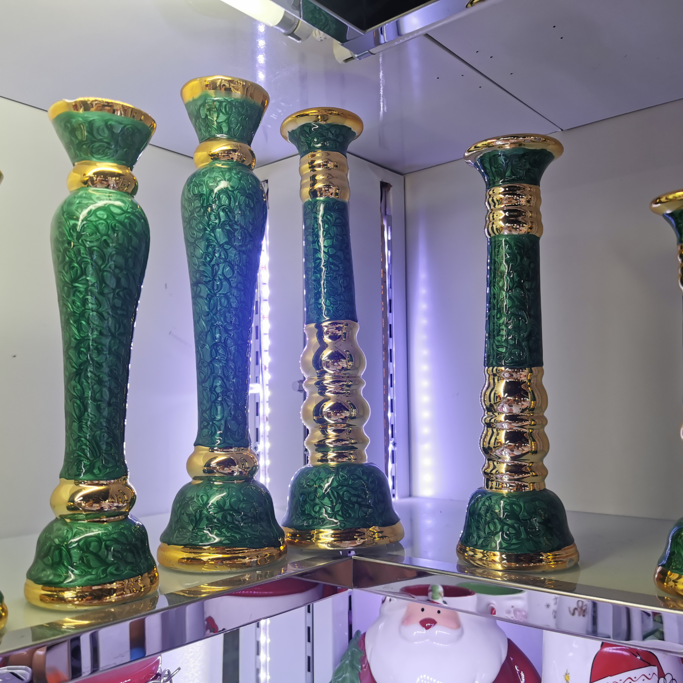 شموع عيد الميلاد الخزفية