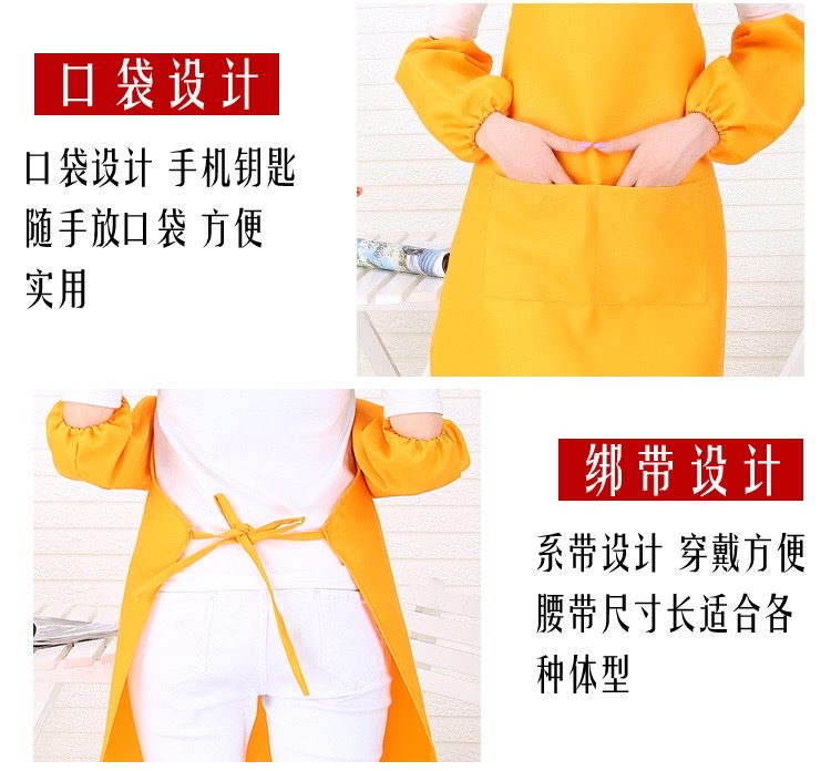 Custom-made logo-printed clothing, home Korean-style fashionable and cute adult advertising printed kitchen aprons detail image 8