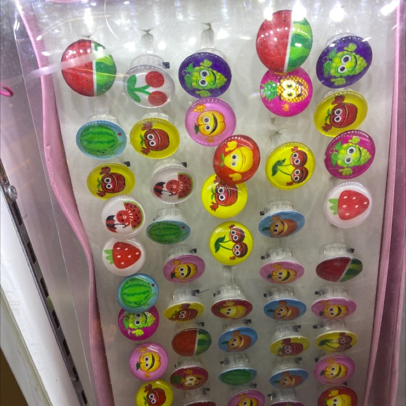 Fruit glitter ring details Picture