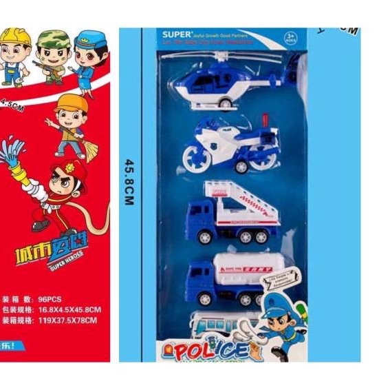 Boxed plastic trolley