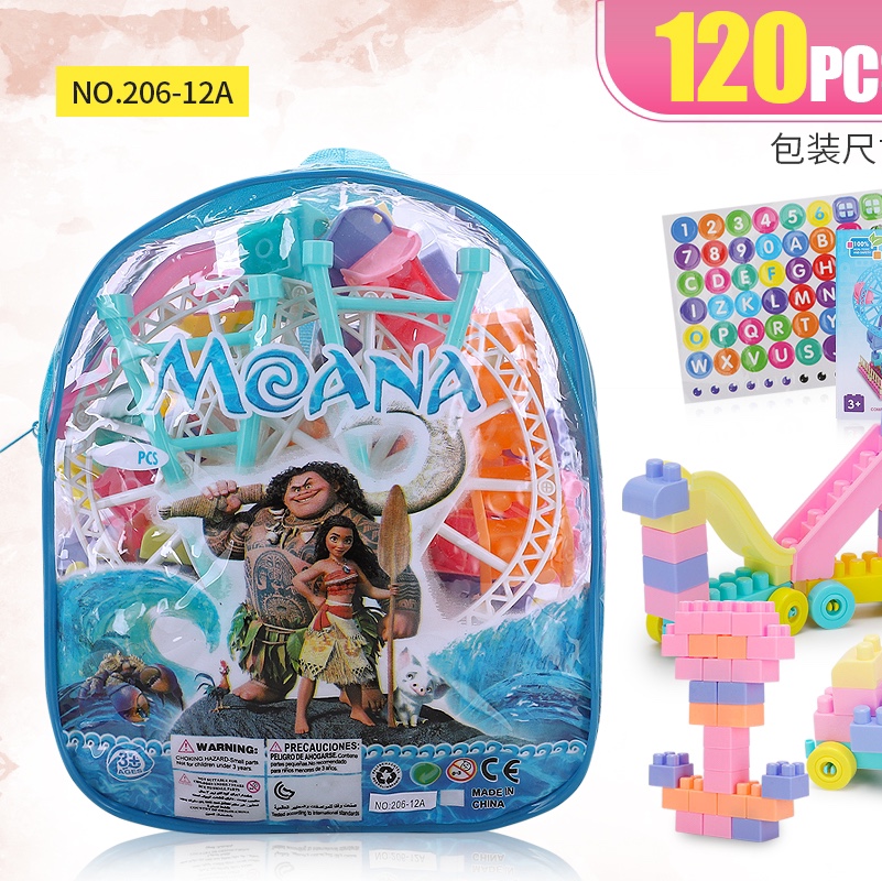 Eco-friendly building block backpack