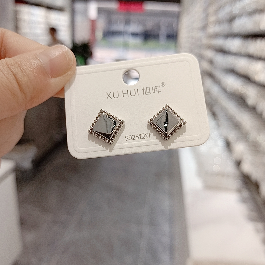 High-grade silver needle earrings A067