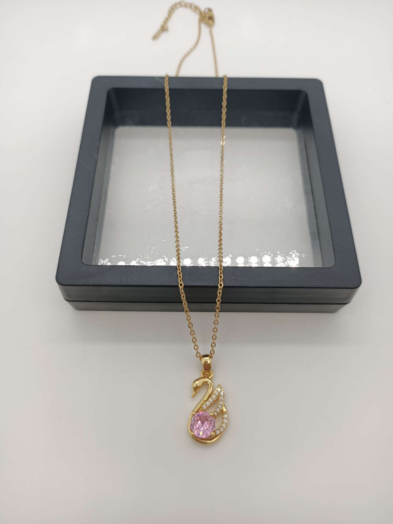 116欧美简约小众高级感K金色项链女ins潮轻奢冷淡风锁骨颈链详情图1